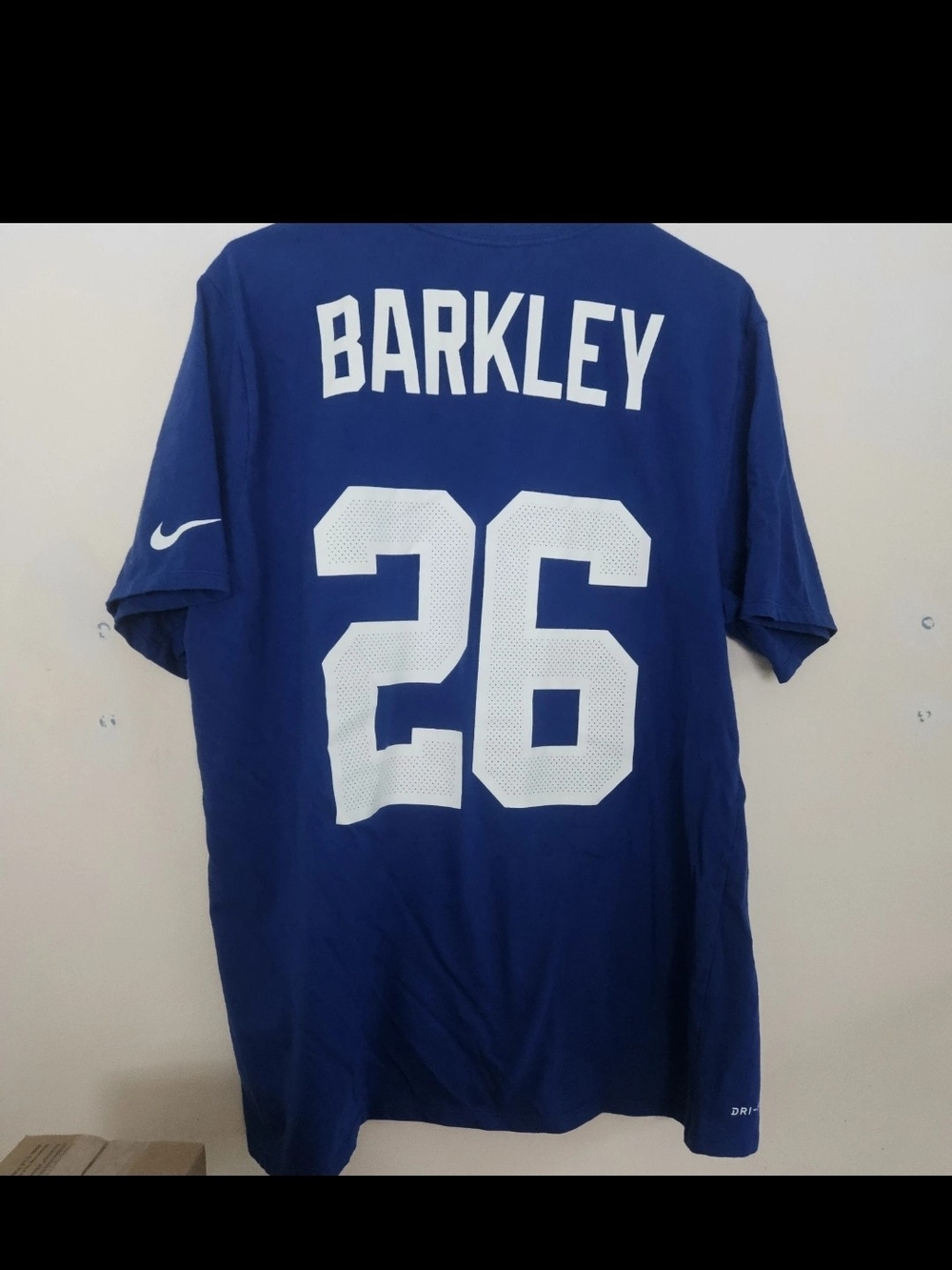 Saquon Barkley #26 New York Giants Shirt Mens XXL Nike Blue NY NFL
